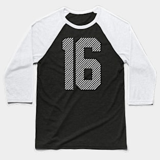 Iconic Number 16 Baseball T-Shirt